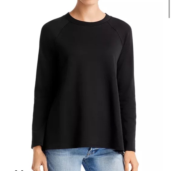 Eileen Fisher Raglan Crewneck Tunic Top Size Medium - Picture 1 of 6